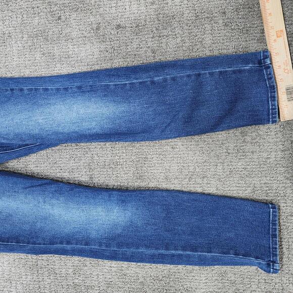 Old Navy Jeans Wow Straight High Rise Blue Pockets Size 2 - Picture 12 of 12